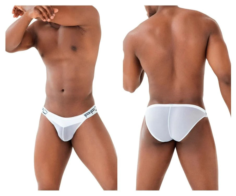 PPU 2312 Mesh Bikini White Mens Underwear Johnnies Closet