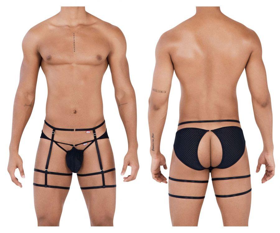 Pikante 0491 DPikante 0491 Dance Jockstrap Black Mens Underwear Johnnies Closet