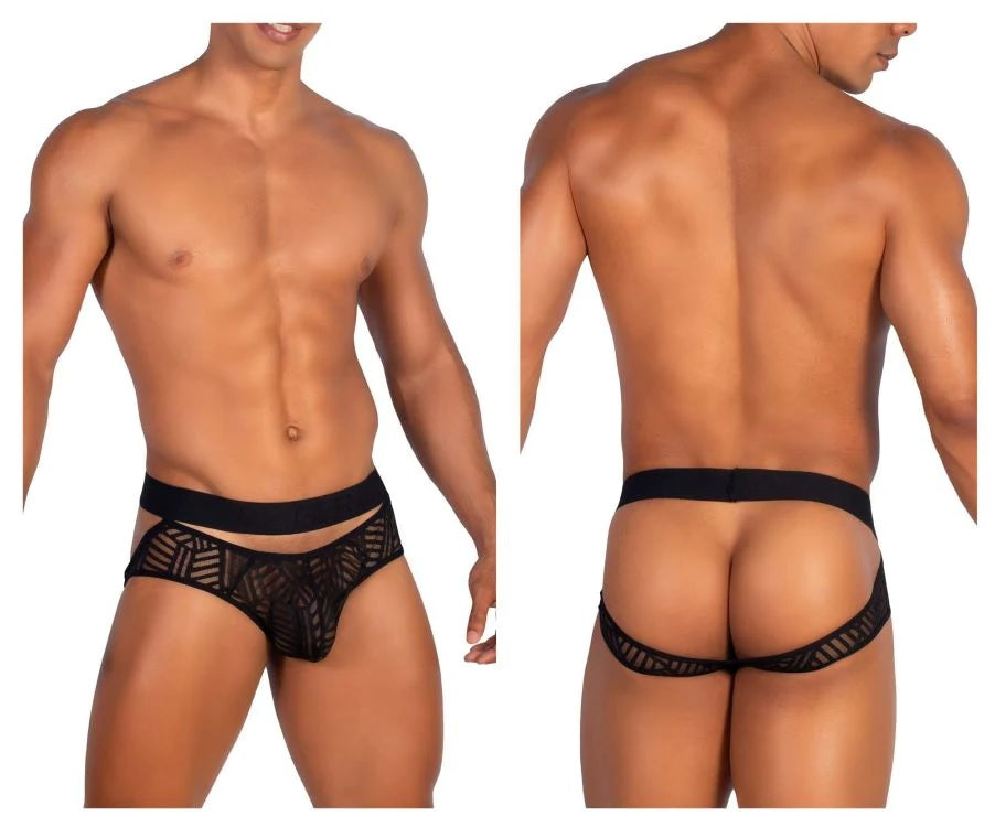 Roger Smuth RS066 Jockstrap Black Mens Underwear Johnnies Closet