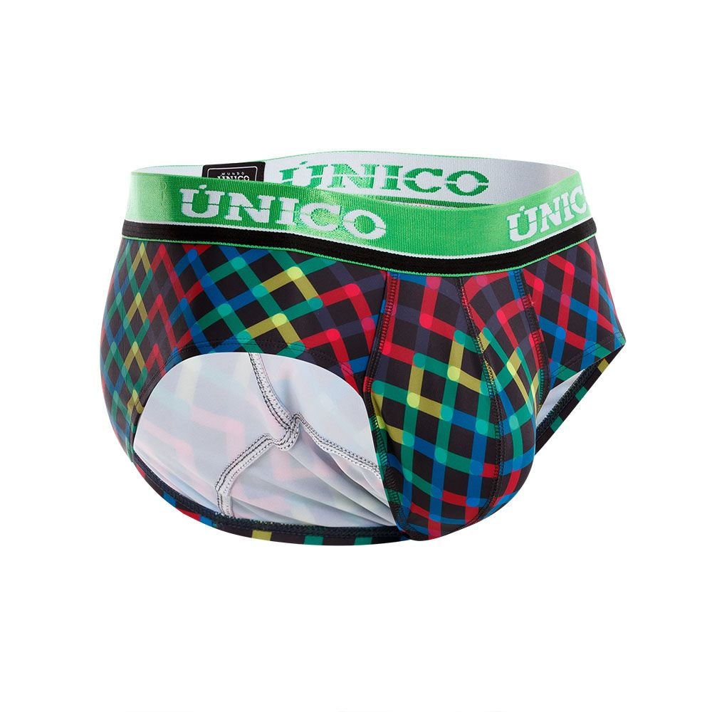 Unico 21100201111 Color-X Briefs Green Multi Mens Underwear Johnnies Closet