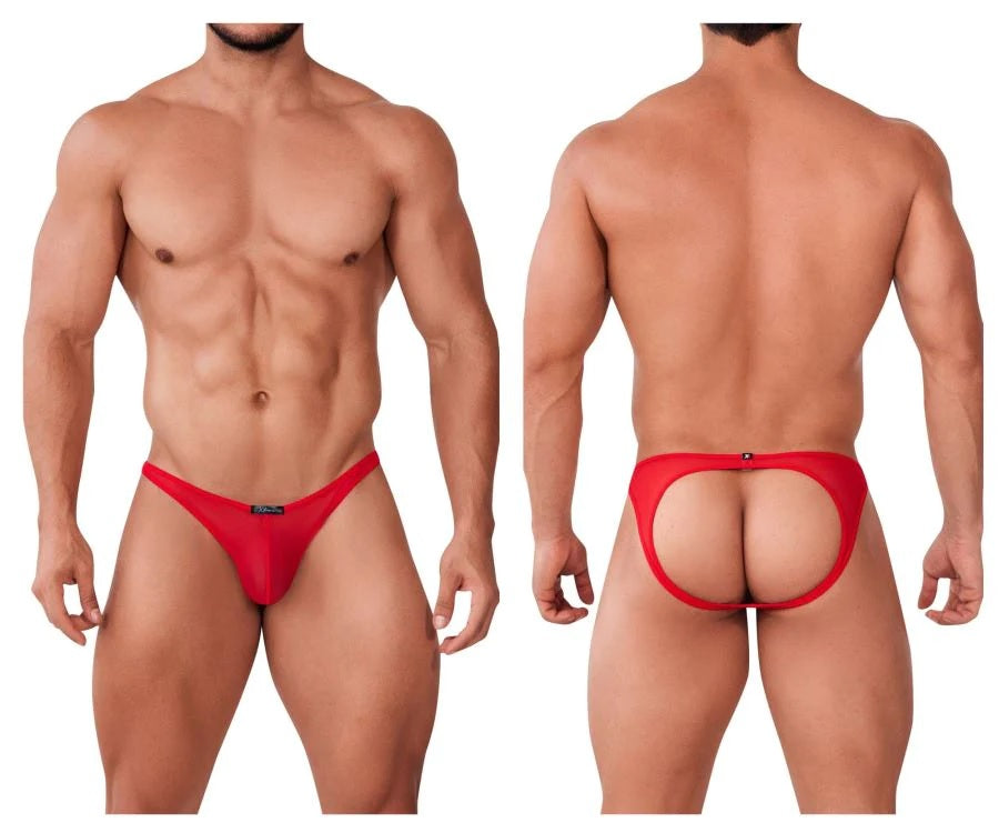 Xtremen 91153 Tulle mesh Jockstrap Red Mens Underwear Johnnies Closet