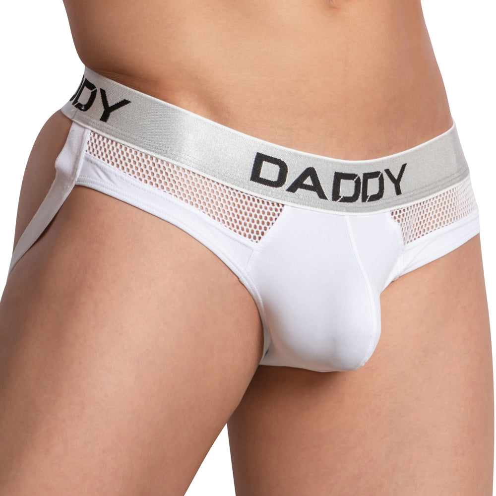 Daddy Underwear DDE042 Daddy Please Jock White 