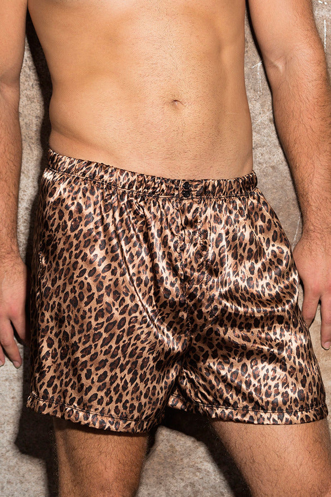 Ramses - Men's Sheer Mesh Boxers with Satin Trims and Sexy Lounge Styling