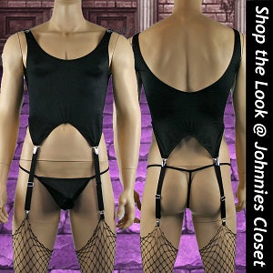 Mens-corset-top-G-string-and-fishnet-stockings-underwear-men-Johnnies-Closet-online-store