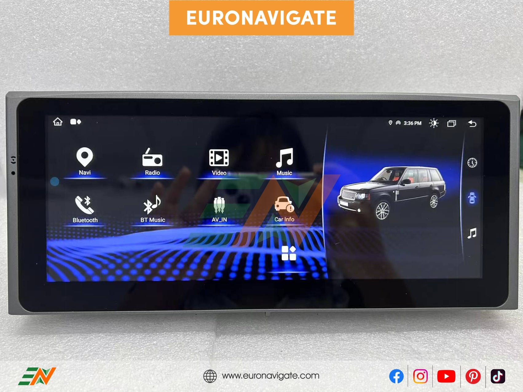 Upgrade your Range Rover Vogue L322 with Euronavigate's 10.25-inch Android Touch Screen