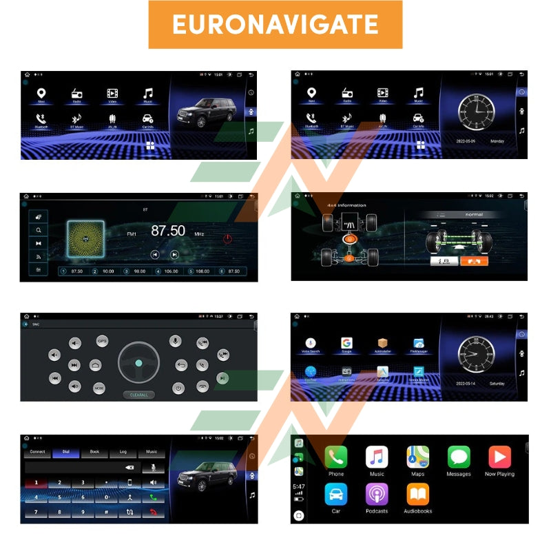 Upgrade your Range Rover Vogue L322 with the Android 13 Infotainment Radio from Euronavigate