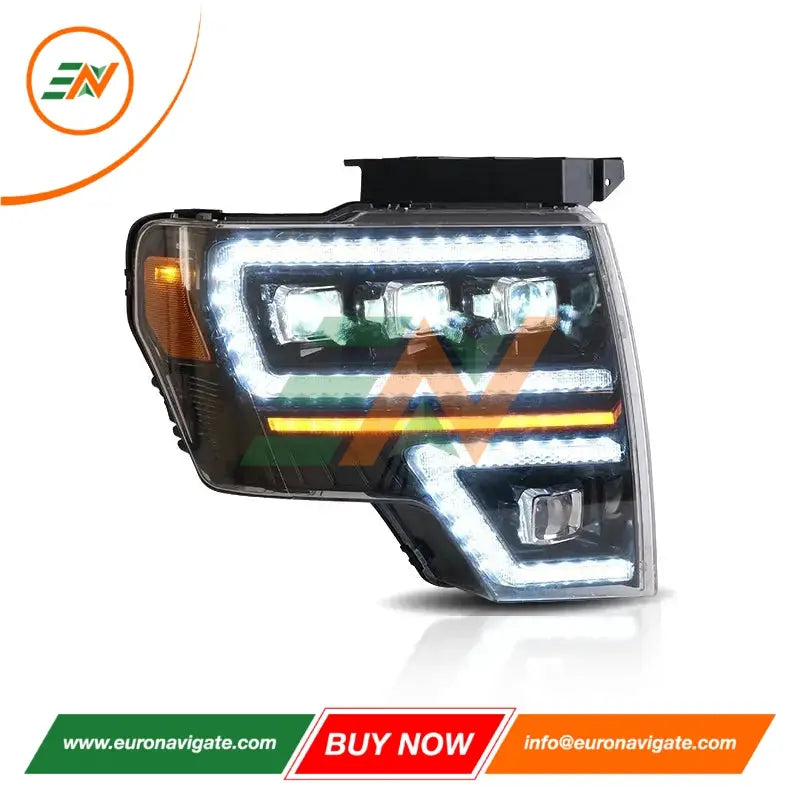 Projector LED Headlights with Dynamic DRL for Ford F-150