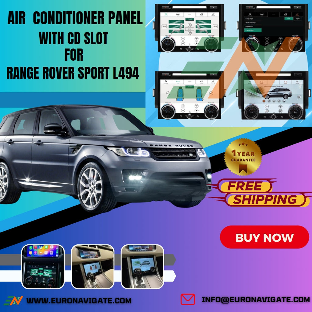 Euronavigate L494 Range Rover Sport air conditioner panel with CD slot