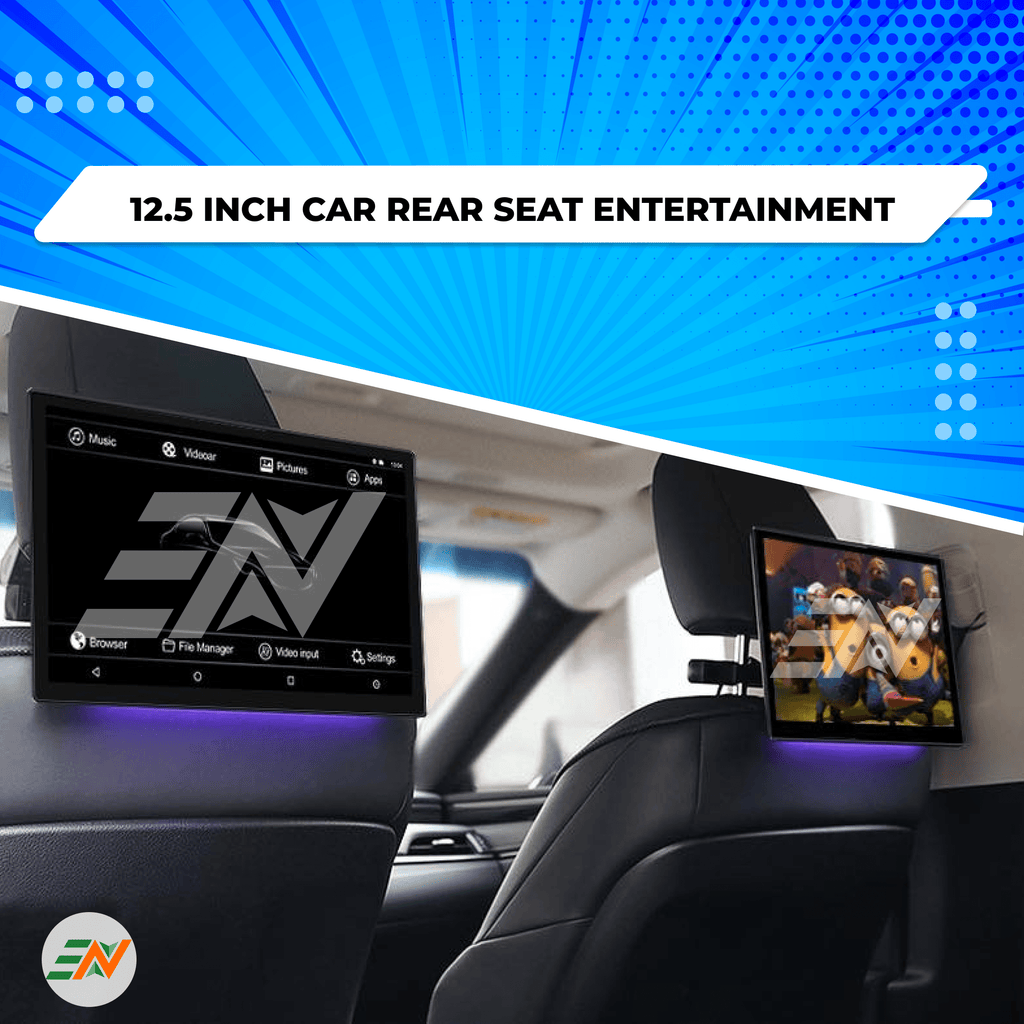 Euronavigate 12.5 Inch 10.0 android car rear seat entertainment