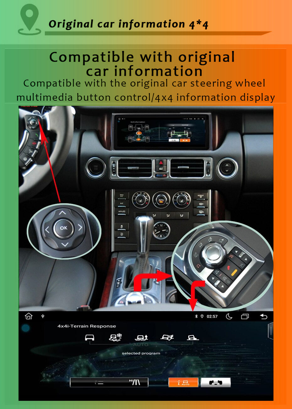 Upgrade your Range Rover Vogue L322 with the latest Android 13 Infotainment system from Euronavigate