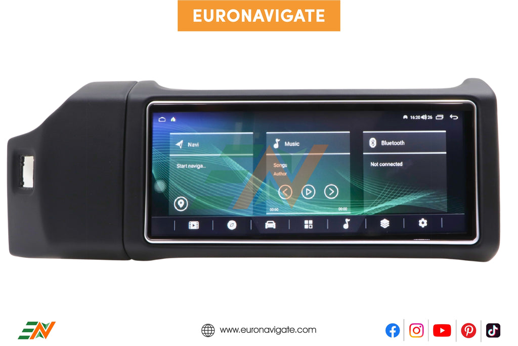 Seamlessly integrate technology and luxury in your Range Rover Sport L494 with our Euronavigate 12.3" Android Infotainment. Switch between the original car system and Android at your convenience.