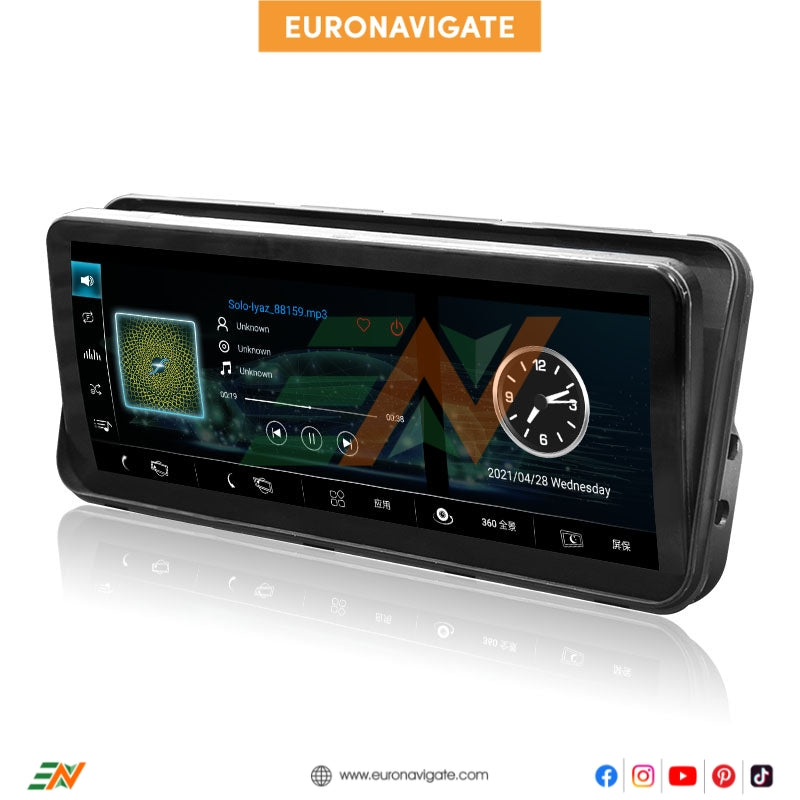 Seamlessly upgrade your driving experience with the Euronavigate 12.3-inch Rotatable Android Head Unit, designed to effortlessly integrate into your Range Rover Vogue L405.