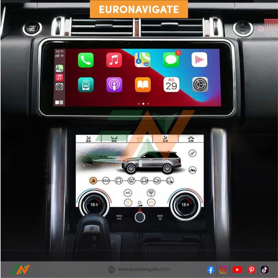 Upgrade your Range Rover Sport L494 with our 12.3-inch leather-wrapped infotainment system. Featuring Android OS, 8GB RAM, and 128GB ROM, it delivers superior performance and seamless integration with your vehicle's OEM menu.