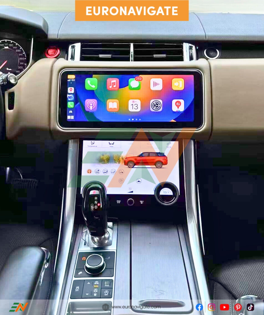 Integrate technology and luxury seamlessly in your Range Rover Sport L494 with our Euronavigate 12.3" Android Infotainment Screen. Effortlessly switch between the original car system and Android for added convenience.