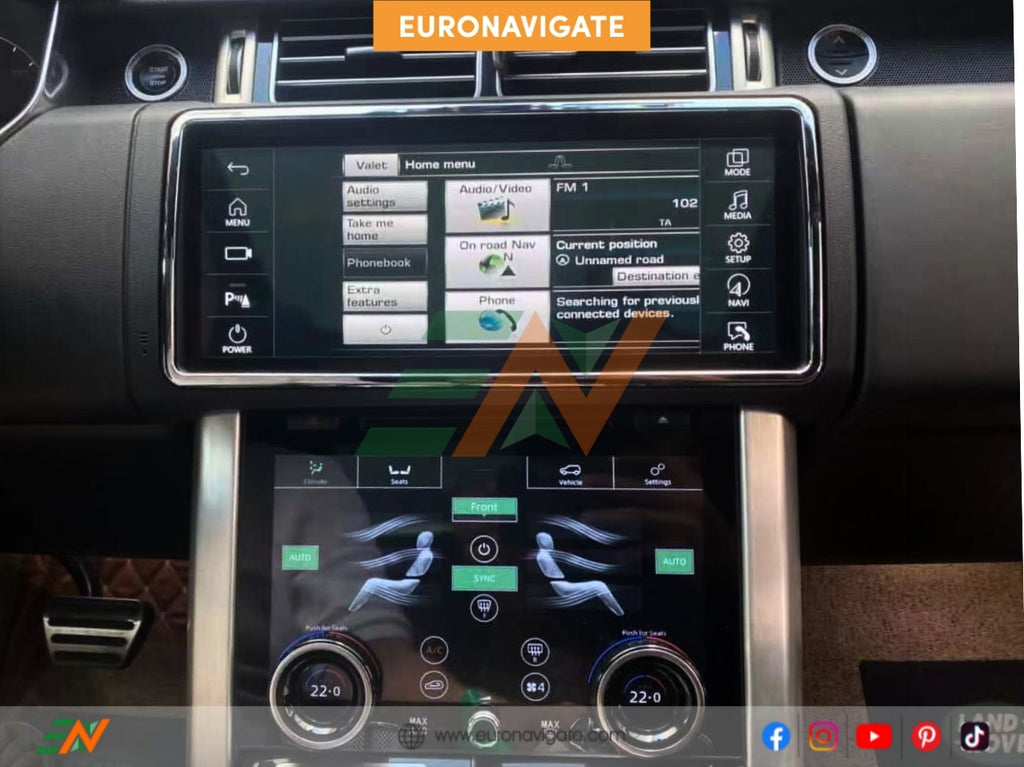 Ultimate Car Tech Upgrades: Luxury & Power with the Range Rover Vogue L405 Featuring a 12.3" Android Screen Upgrade. Experience the cutting edge of automotive luxury. Euronavigate delivers powerful infotainment systems designed for convenience and sophistication.