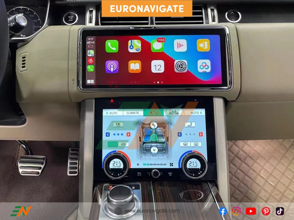 Experience Luxury and Convenience for Your Vehicle with the 12.3-inch Screen Infotainment Upgrade for the Range Rover Vogue L405. Upgrade your daily commute with EuroNavigate, and enjoy smooth integration, powerful features, and a touch of luxury in our cutting-edge infotainment systems.