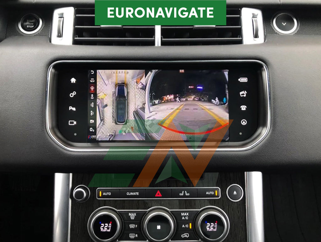 Euronavigate Car L494 Range Rover Sport 12.0 Android 10.25 Infotainment Upgrade Dash Touch Screen Android Head Unit Display Radio Stereo GPS Navigation Multimedia Player Replacement Carplay Wireless Receiver Reversing Handsfree Plug And Play Aftermarket Accessories