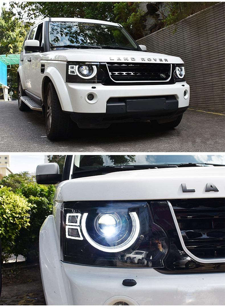 Euronavigate modified LED new DEFENDER headlights for Land Rover Discovery 4