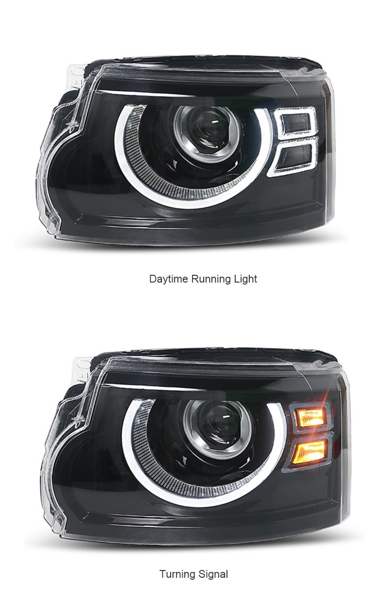 Euronavigate modified LED new DEFENDER headlights for Land Rover Discovery 4