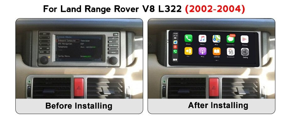 Euronavigate L322 Range Rover Vogue 11.0 Android 10.25 Infotainment Upgrade