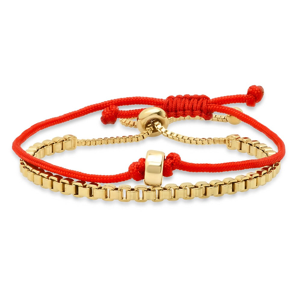 14K Gold Red Clover Bracelet – picntell