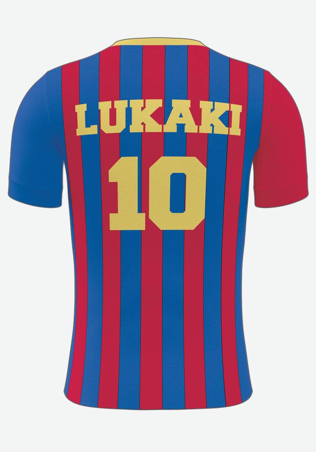 Se Barcelona Fodbold plakat - med eget navn og nummer, 50x70 hos Lukaki.dk
