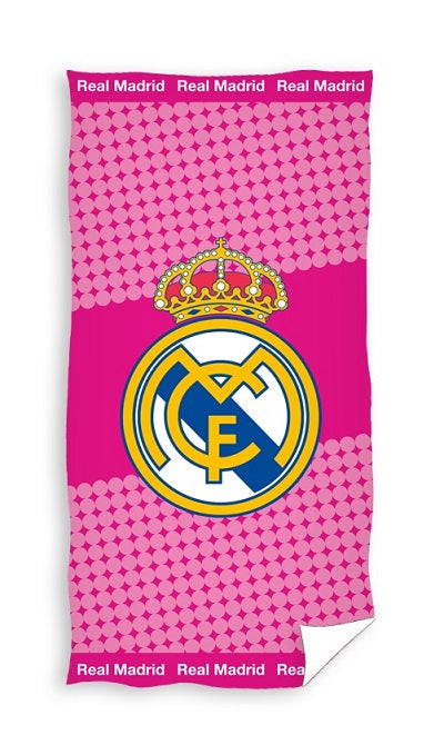 Billede af Real Madrid Pink badehåndklæde - 70x140 cm.