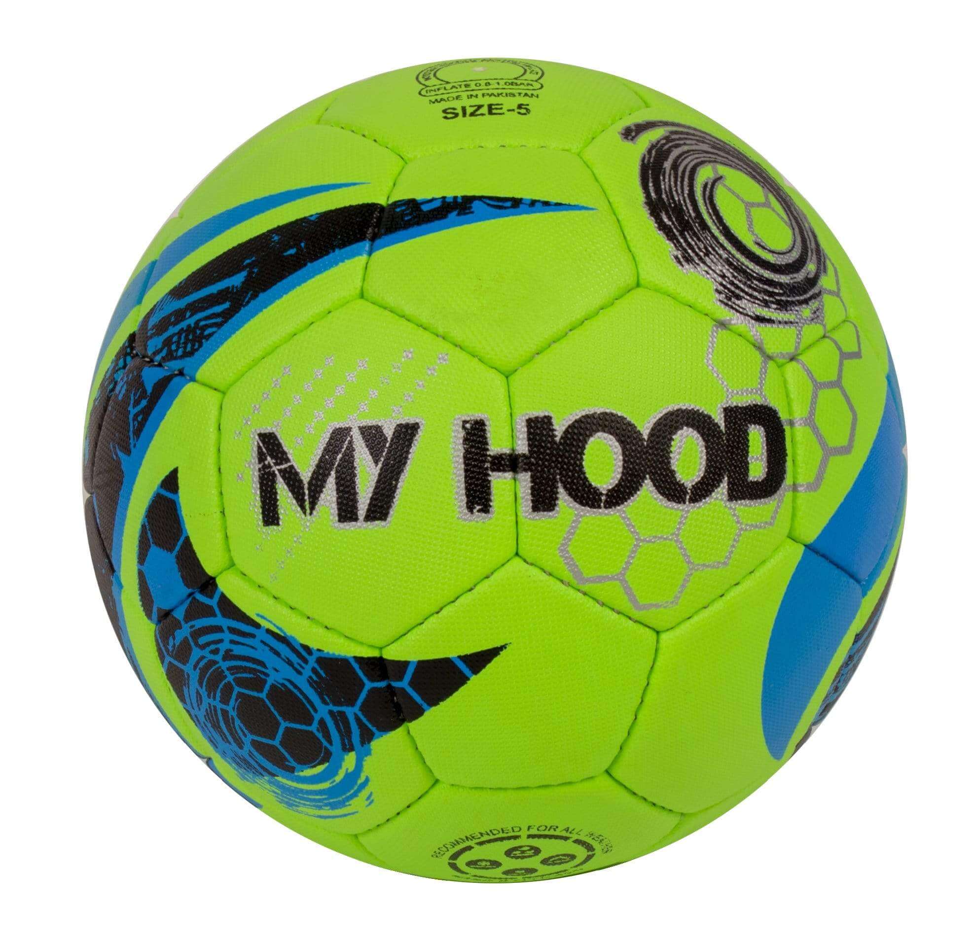 Billede af My Hood Fodbold i kunstlæder - Grøn eller orange/gul - str. 5, grøn