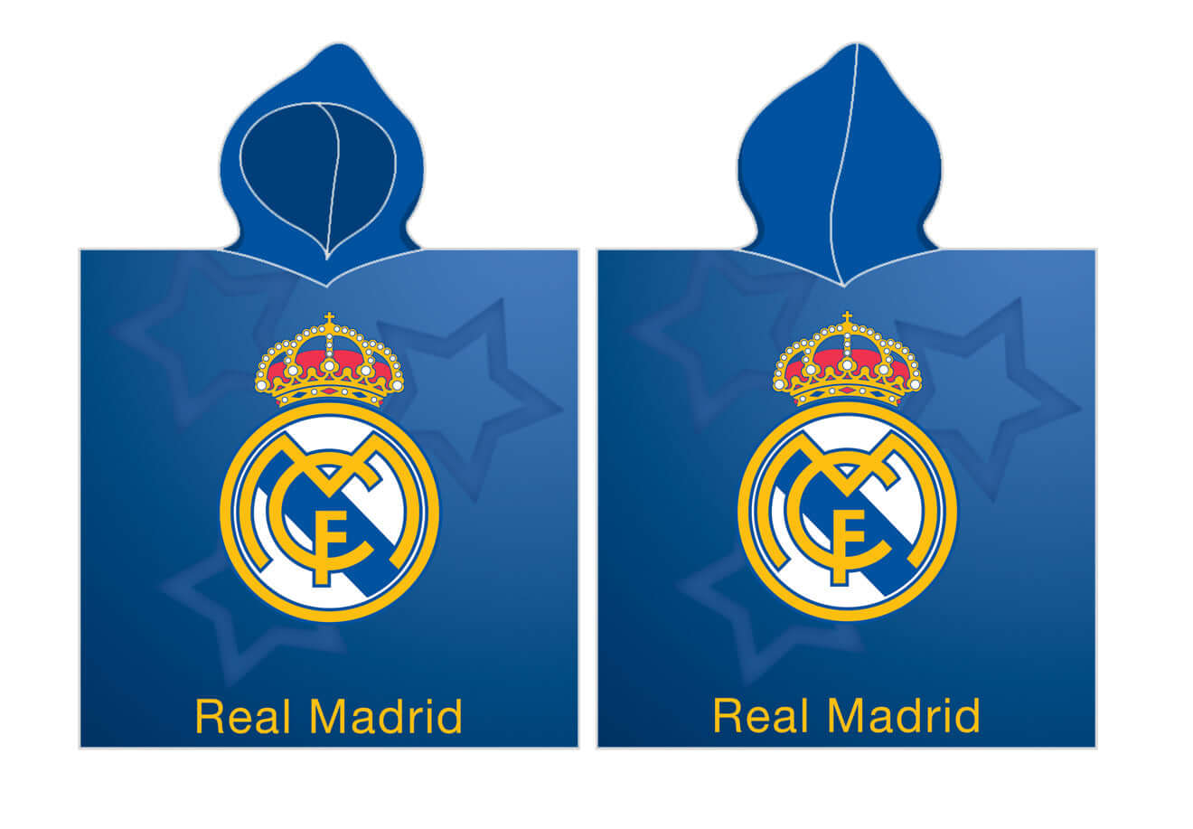 Billede af Real Madrid Badehåndklæde / Poncho med hætte - 55x115 cm.