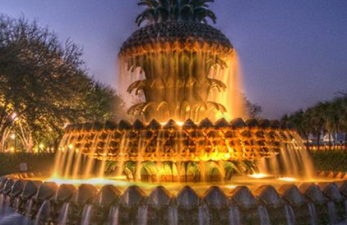 FONTAINE EXTÉRIEUR DE JARDIN EN PIERRE RECONSTITUÉE ANANAS-A