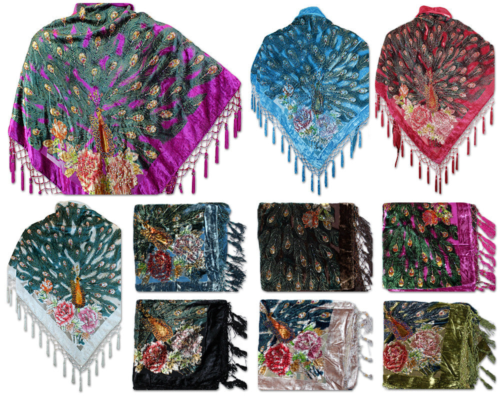 peacock scarf