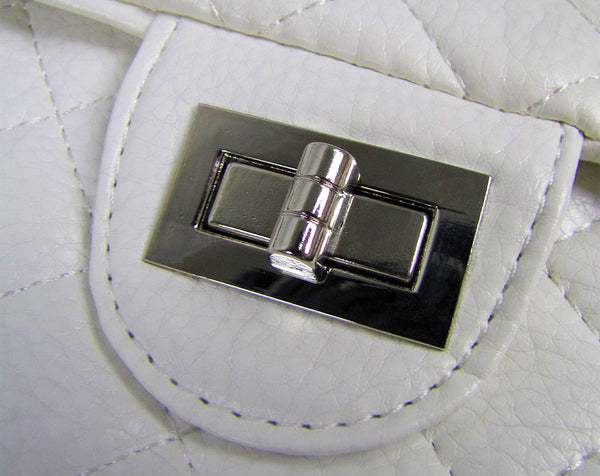 White diamond Stitched Purse – Jon's Imports Inc