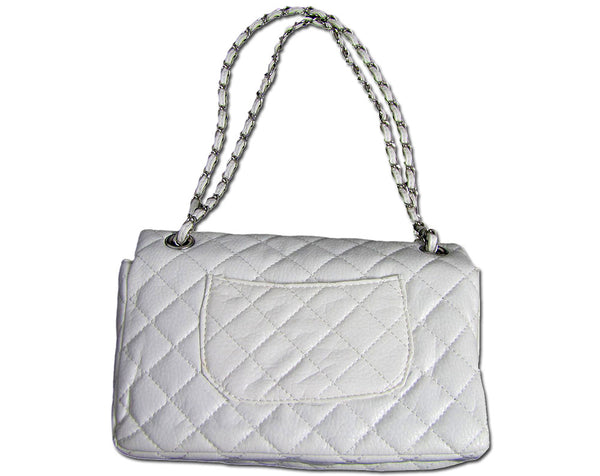 White diamond Stitched Purse – Jon's Imports Inc