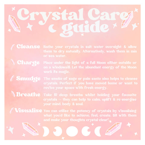 Crystal Care Guide – NourishMe Wellness Box