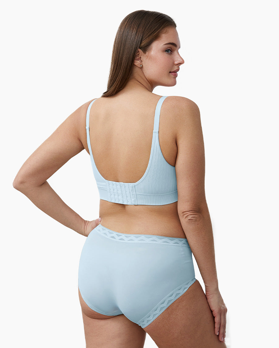 HOFISH Seamless Support Nursing Bra Medium Impact Maternity