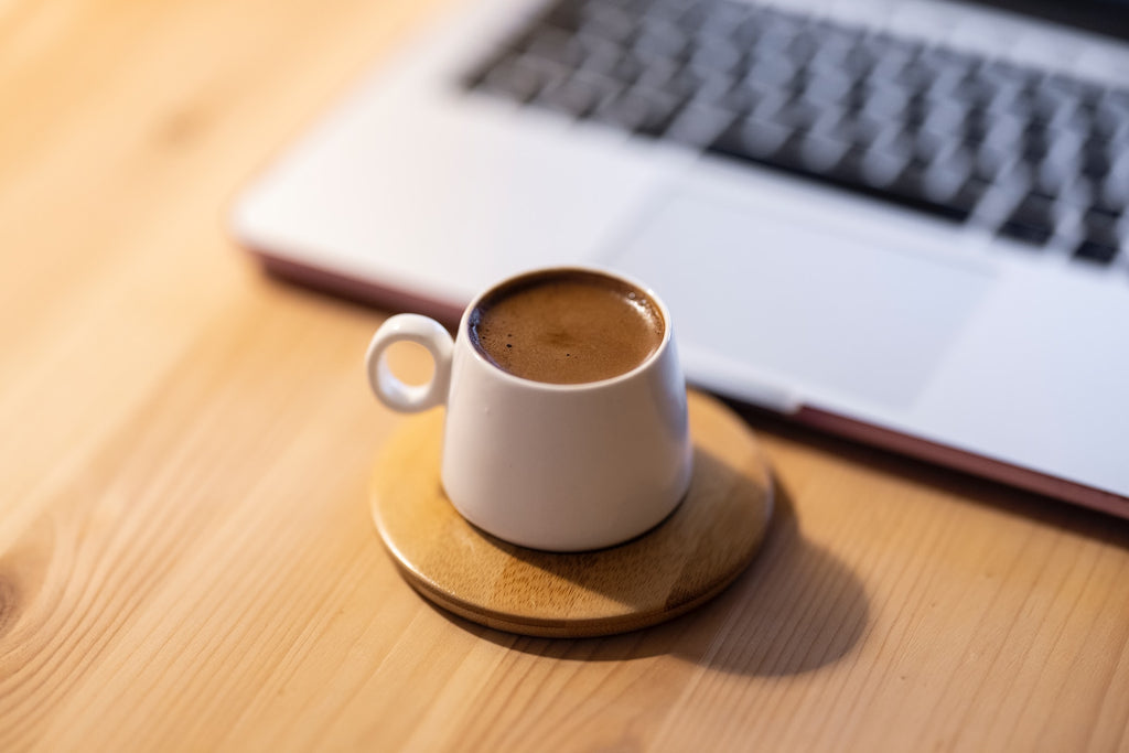 frothy Turkish coffee