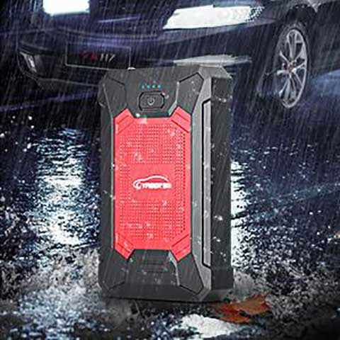 YABER Booster Batterie, 800A 12000mAh IP66 Étanche Booster de Batterie  Voiture Moto (Jusqu'à 5,0L de Essence 4,0L Diesel) Robuste Jump Starter  avec