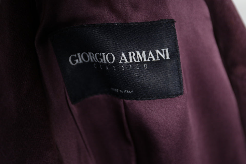 Giorgio Armani Purple Velvet Smoking Jacket– YourLuxeCloset