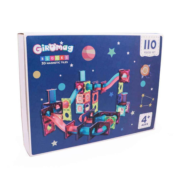 Giromag color window magnetic sheet 🧲building block rolling ball 110 pieces set STEM toys-STEM toys-Kidrise🧒🏻STEM Hong Kong Educational Toys｜STEAM Science Experimental Toys｜STEM Early Childhood Educational Toys｜Early Educational Toys｜Montessori Teaching Aids