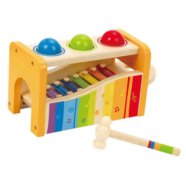 Hape E0305 Easy-to-Grip Handle🎹Wooden Melody Knocking Table STEM Toys-STEM Toys-Kidrise🧒🏻STEM Hong Kong Educational Toys｜STEAM Science Experimental Toys｜STEM Early Childhood Educational Toys｜Early Learning Toys｜Montessori Teaching Aids