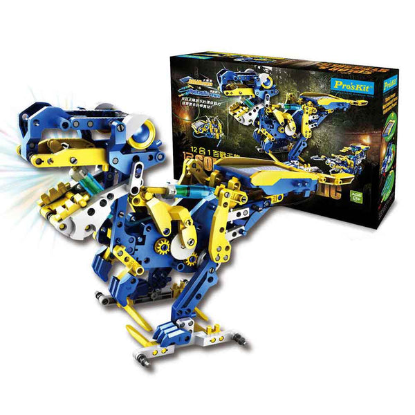 ProsKit GE-618 Solar Self-Assembling STEM Robot ☀️12-in-1 Battle Dragon🦖-STEM Toys-Kidrise🧒🏻STEM Hong Kong Educational Toys｜STEAM Science Experimental Toys｜STEM Early Childhood Educational Toys｜Early Educational Toys｜Montessori Teaching Aids