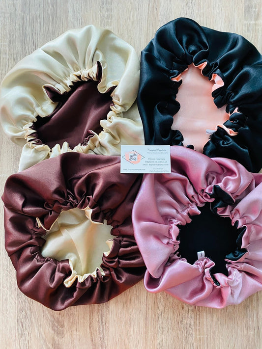 Acheter Bonnet en satin pour dormir -artisanale- – Kaysol Couture