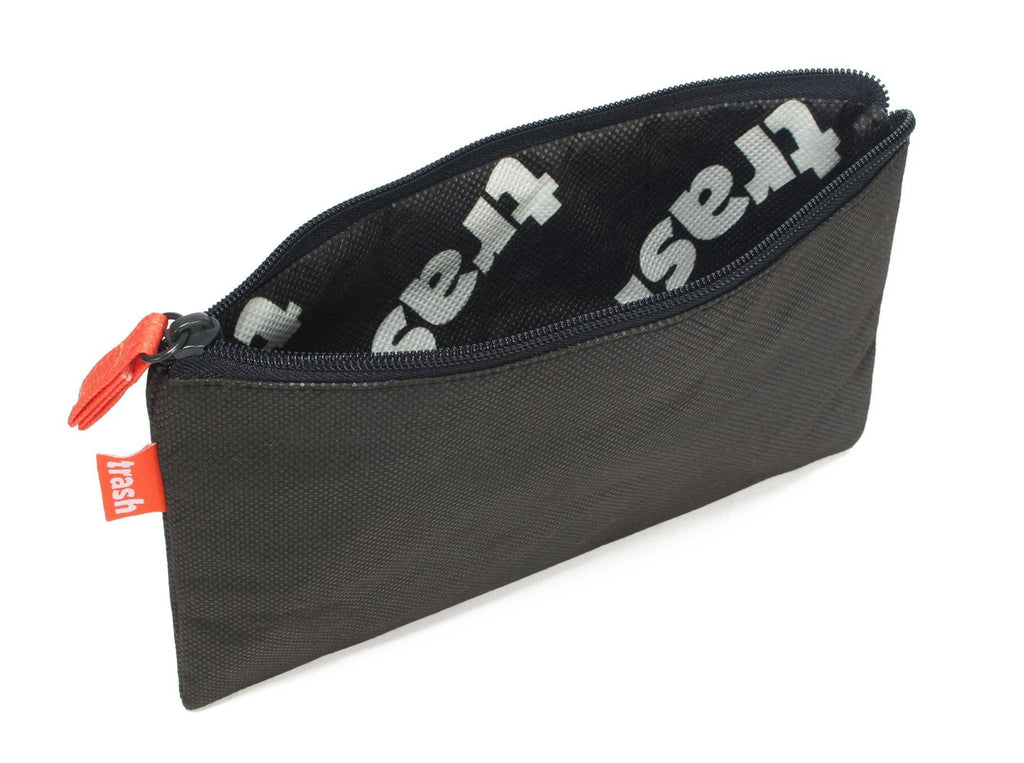 Cardinal bag supplies Vinyl Zipper Bags Leatherette 11 x 6 inches Small  Compact Black 1 Zippered Pouch CW