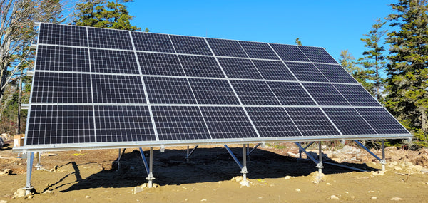 16-panel solar power panel ground mount