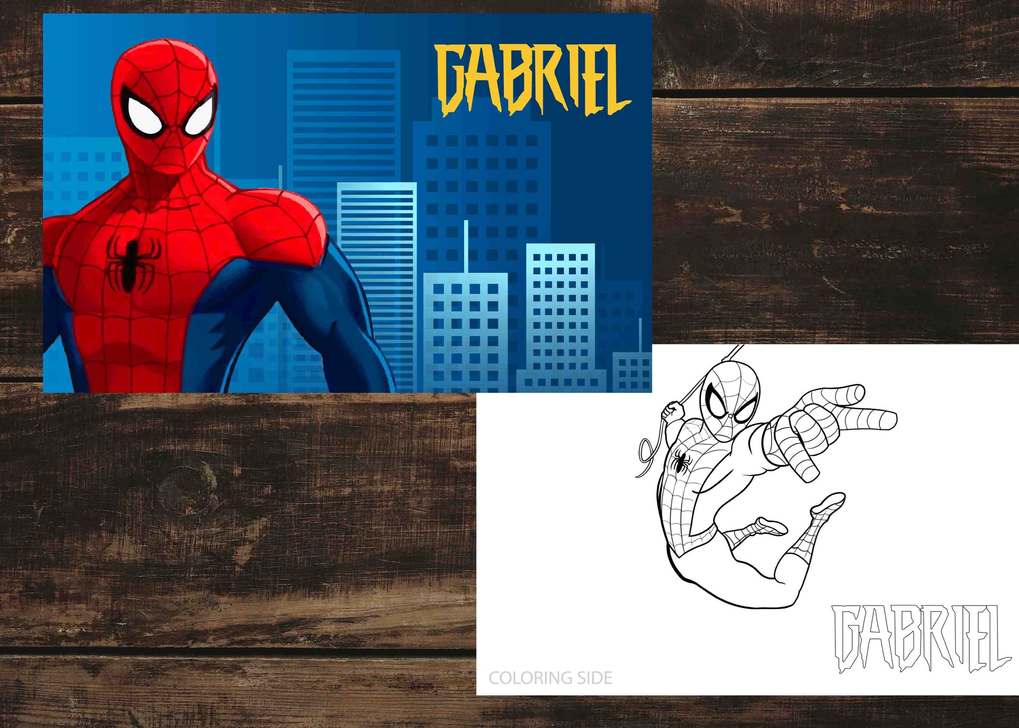 Personalized Placemat for Kids - Model: SPIDERMAN – Alesofi Designs