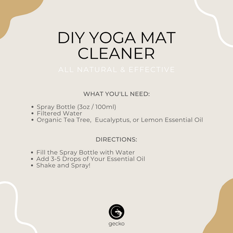 DIY yoga mat cleaner gecko yoga