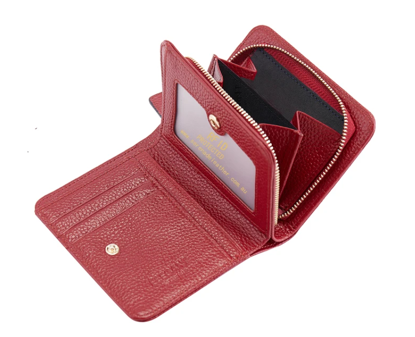 Serenade Elegant Leather Wallet Red | Buy Serenade | Sale | NZ – Makiri ...