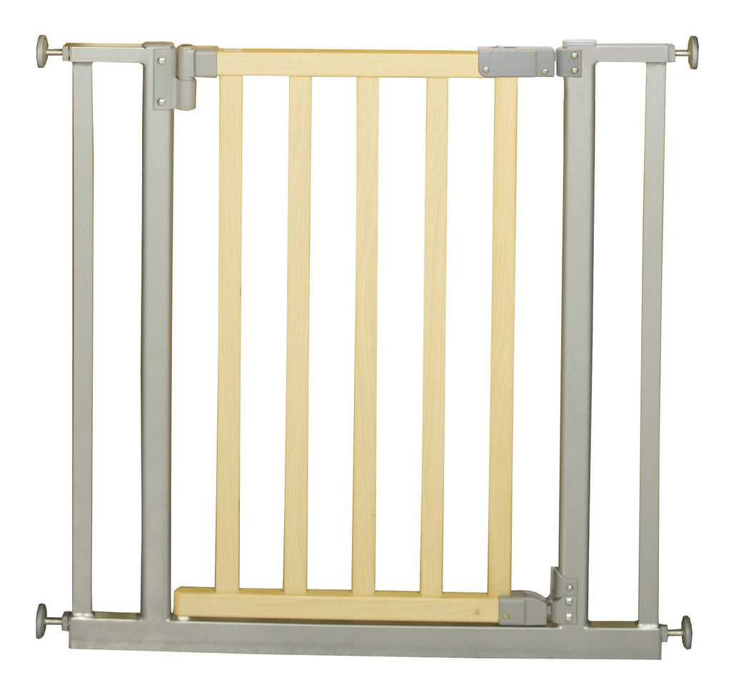 Türschutzgitter zum Klemmen, natur, Breite 62 - 106 cm, Treppengitter für  Kinder & Haustiere