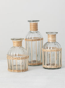 Glass & Bamboo Bottles