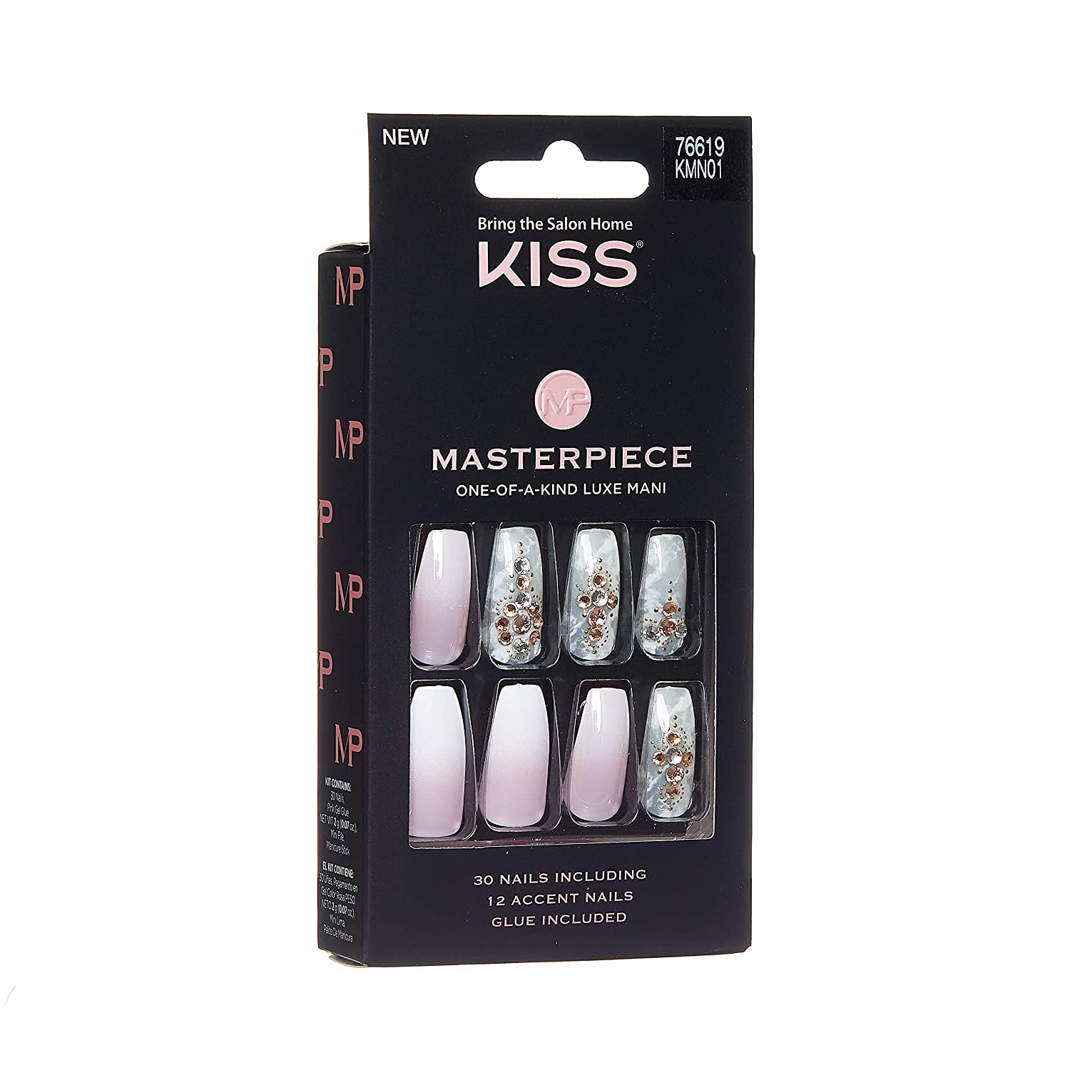Kiss Masterpiece One-Of-A-Kind Luxe Mani Nails w/Glue (KMN01) – E.138th ...